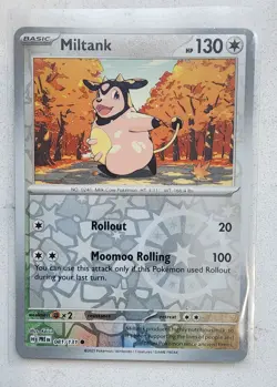Pokemon MILTANK S&V: Prismatic Evolutions REVERSE HOLO #081/131 - Image 1