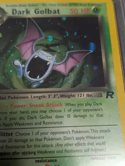 Pokemon TCG Dark Golbat 7/82 Team Rocket Holo Rare Unlimited PSA 7 With Swirl 🍥 - Image 3