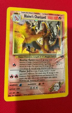 Pokemon TCG Blaine's Charizard Gym Challenge 2 Holo Unlimited Rare - Image 2