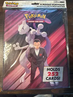 Pokemon Scarlet & Violet Destined Rivals Team Rocket/Mewtwo Hard Binder - New - Image 1