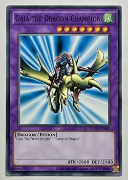 Gaia the Dragon Champion YGLD-ENA41 (NM) Common Unlimited 2020 Yu-Gi-Oh! TCG - Image 1