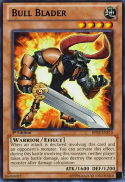Bull Blader - BP02-EN115 - Rare - 1st Edition NM Yugioh Battle Pack 2: War of th - Image 1