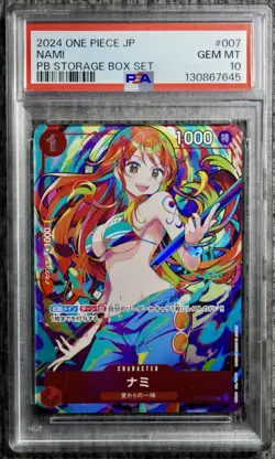 PSA 10 Nami ST01-007 C Storage Box Set Promo Japanese ONE PIECE Card Game - Image 1