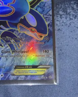 Pokemon TCG Basic Kyogre EX Holo 148/160 Trading Card - Image 2