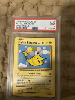 Pokemon TCG Flying Pikachu Evolutions Card 110/108 - Image 1