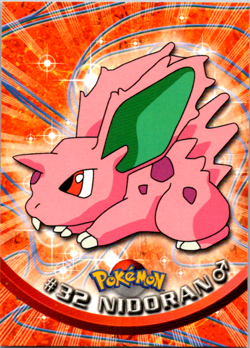 [NM] Nidoran #32 - 1999 Topps Series 1 Non-Holo Random Logo Pokemon TCG - Image 1