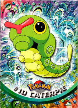 Pokemon Card - Caterpie #10 - Topps Series 1 - Blue Logo - Image 1