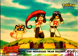 Topps Pokemon The Nefarious Team Rocket #12 Blue Logo Mewtwo Strikes Back LP - Image 1