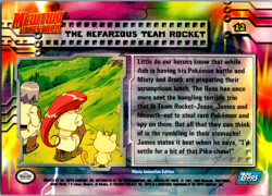 Topps Pokemon The Nefarious Team Rocket #12 Blue Logo Mewtwo Strikes Back LP - Image 2