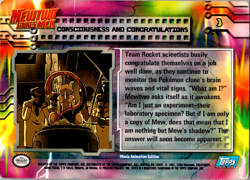 MP Pokemon TCG Consciousness and Congratulations NON HOLO Topps - Image 2