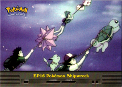 Pokemon Topps EP16 Pokemon Shipwreck TV Animation Blue Logo - Image 1