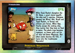 Pokemon Topps EP16 Pokemon Shipwreck TV Animation Blue Logo - Image 2