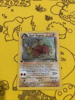 Dark Dugtrio 1st Edition Holo 6/82 Pokemon Team Rocket Holo - Image 1