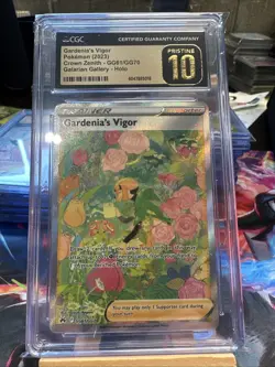 Pokemon Gardenia's Vigor Crown Zenith Full Art #GG61 CGC 10 Pristine - Image 1
