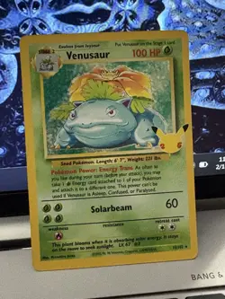 Pokemon TCG Venusaur Classic Collection Holo Card 15/102 Celebrations - Image 1