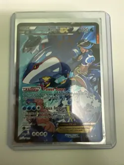 Pokemon TCG Team Aqua's Kyogre EX #6/34 Double Crisis Ultra Rare (VERY POOR) - Image 1