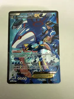 Pokemon TCG Team Aqua's Kyogre EX #6/34 Double Crisis Ultra Rare (VERY POOR) - Image 3