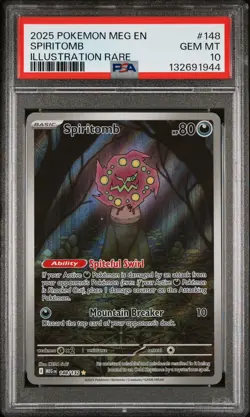 PSA 10 SPIRITOMB 148/132 ILLUSTRATION RARE MEGA EVOLUTION POKEMON 🌑 - Image 1