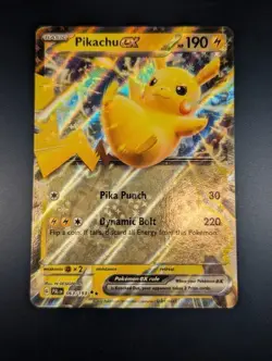 Pokemon Pikachu EX Scarlet Violet Paldea Evolved PAL Pikachu 063/193 - Image 1