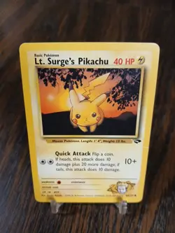 Pokemon Gym Challenge "Lt. Surge's Pikachu" 84/132 / Common 84/132 - Image 1