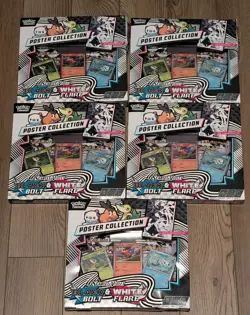 Pokemon Black Bolt And White Flare Unova Poster Collection - Lot of 5 - Image 1