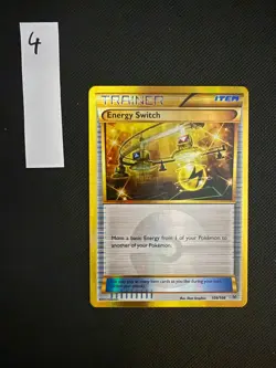Energy Switch 109/108 SECRET RARE Pokemon Card XY Roaring Skies Holo Rare - x4 - Image 1