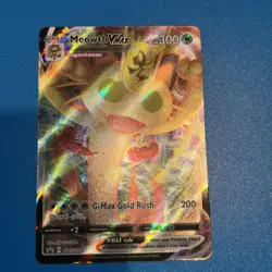 Pokemon TCG Sword & Shield Meowth VMAX SWSH005 Black Star Promo Fresh NM! - Image 1