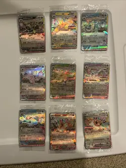 Pokemon TCG COMPLETE Prismatic Evolutions Stamped SEALED PROMOS 9 Card Set - Image 1