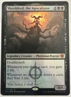 Sheoldred the Apocalypse Dominaria Unite foil Card #107/281 MTG - Image 1