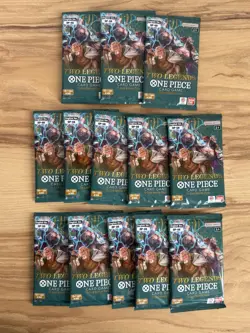 One Piece Card Game TCG - English - Booster Pack Lot - 13 Sealed Packs of OP-08 - Image 1