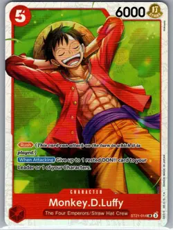 Monkey.D.Luffy ST21-014 SR English Starter Deck EX: Gear 5 - One Piece Card - NM - Image 1