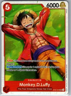 Monkey.D.Luffy ST21-014 SR English Starter Deck EX: Gear 5 - One Piece Card - NM - Image 1