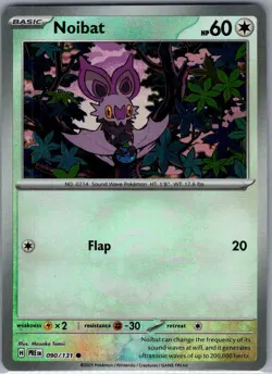 Noibat (Master Ball) 090/131 SV: Prismatic Evolutions - Pokemon Card - NM - Image 1