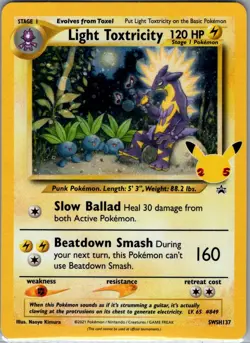Light Toxtricity SWSH137 SWSH: Sword & Shield Promo Cards - Pokemon Card - NM - Image 1
