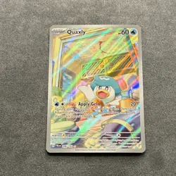 Pokemon TCG Quaxly 206/193 Paldea Evolved Illustration Rare Holo 60 HP Card - Image 1