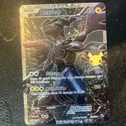 Clean NM Zekrom 114/114 Celebrations 25th Anniversary Holo Foil Pokemon Card TCG - Image 1