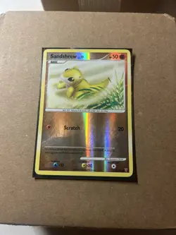 Pokemon Card - Sandshrew Supreme Victors 124/147 Common Reverse Holo HP - Image 1