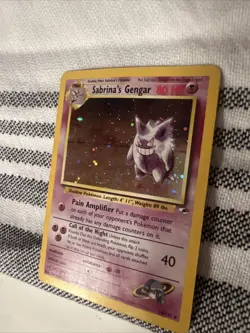 Pokemon TCG Sabrina's Gengar Holo Rare Card 14/132 Gym Heroes - Image 2
