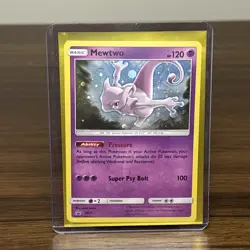 Mewtwo #SM77 Sun & Moon Promo - Cosmos Holo Pokemon Card - Image 1