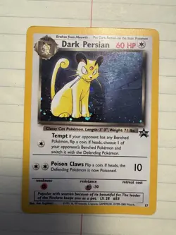 Pokemon TCG Dark Persian Holo Promo Card 17 - Image 3