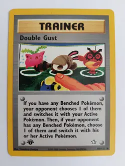 Pokemon TCG 1st Edition Neo Genesis Double Guest 100/111 Common Trainer Card - Image 1