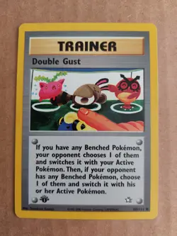 Pokemon TCG 1st Edition Neo Genesis Double Guest 100/111 Common Trainer Card - Image 3