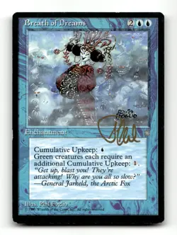 Breath of Dreams Signed by Phil Foglio Ice Age Magic the Gathering - Image 1