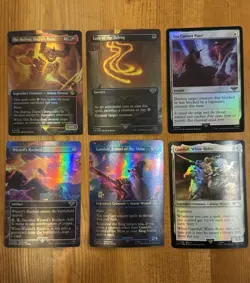 MTG Lord of the Rings Foil Lot, Gandalf/Balrog, Prerelease Promo Borderless LotR - Image 1