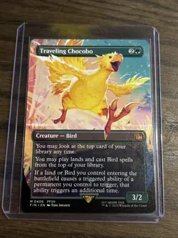 MTG Final Fantasy Traveling Chocobo Borderless Non Foil #406 M0406 NM/M - Image 1