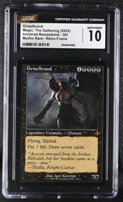 MTG Magic: The Gathering Griselbrand Innistrad Remastered Retro-Frame CGC 10 - Image 1