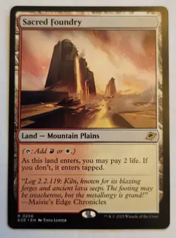 Sacred Foundry Edge of Eternities Regular Rare Land NM+ - Image 1