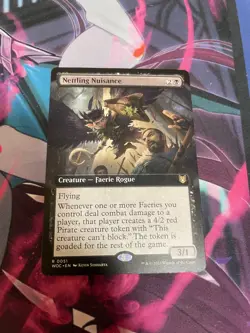 MTG - NETTLING NUISANCE - RARE - WOC - LP - EXTENDED ART - Image 1