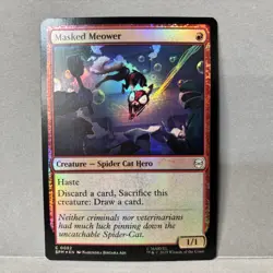 Masked Meower Marvel's Spider-Man Foil Magic The Gathering - Image 1