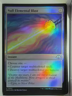 Null Elemental Blast (FOIL) - U12 - MTG - Modern Horizons 3 (MH3) - Image 1